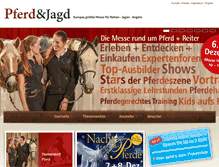 Tablet Screenshot of pferd-und-jagd-messe.de